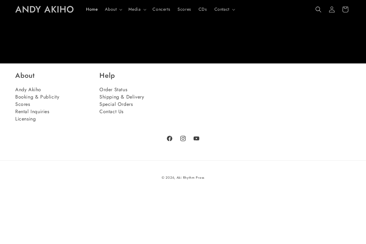 Aki Rhythm Press homepage screenshot