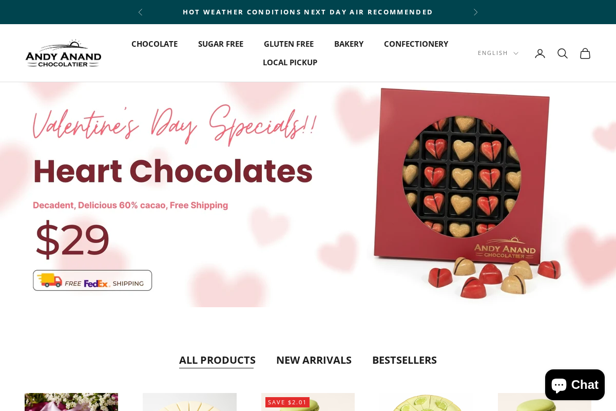 Andyanand homepage screenshot