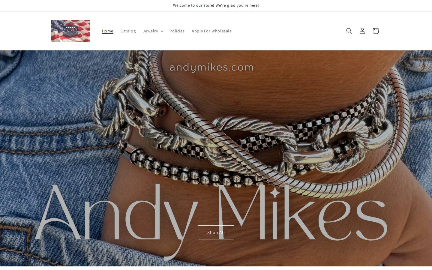 andymikes.com homepage screenshot
