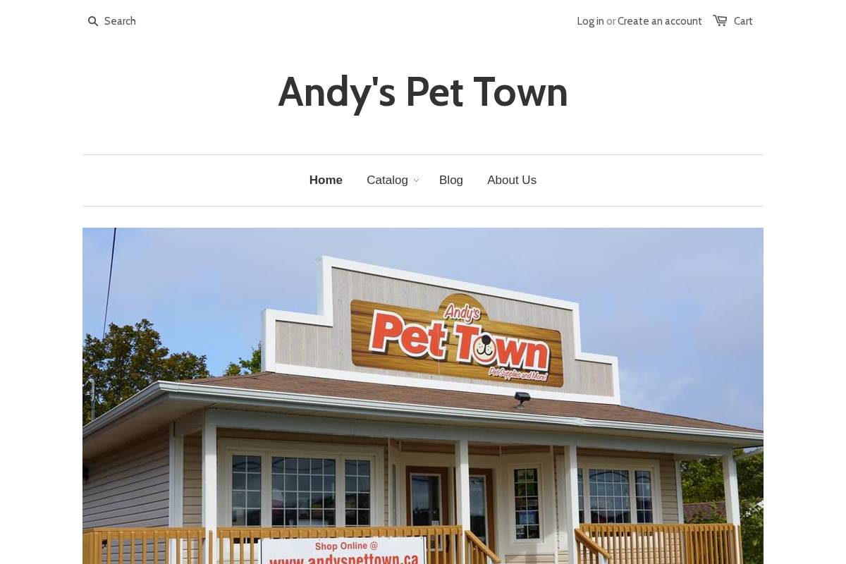 andyspettown.ca homepage screenshot
