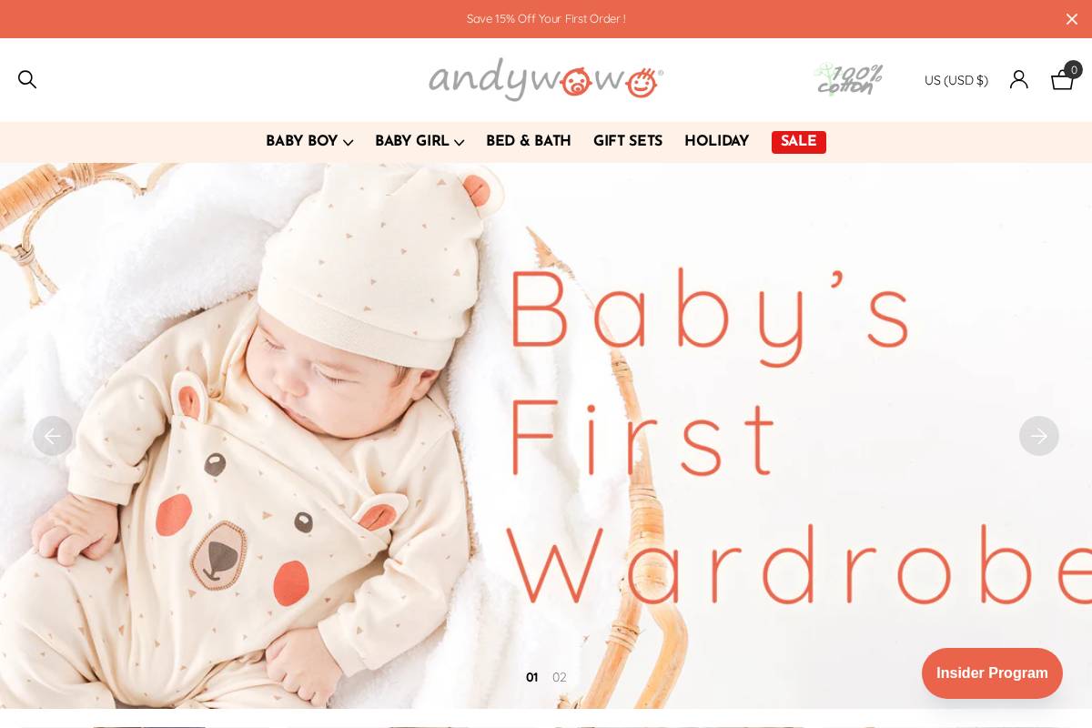 andywawausa.com homepage screenshot