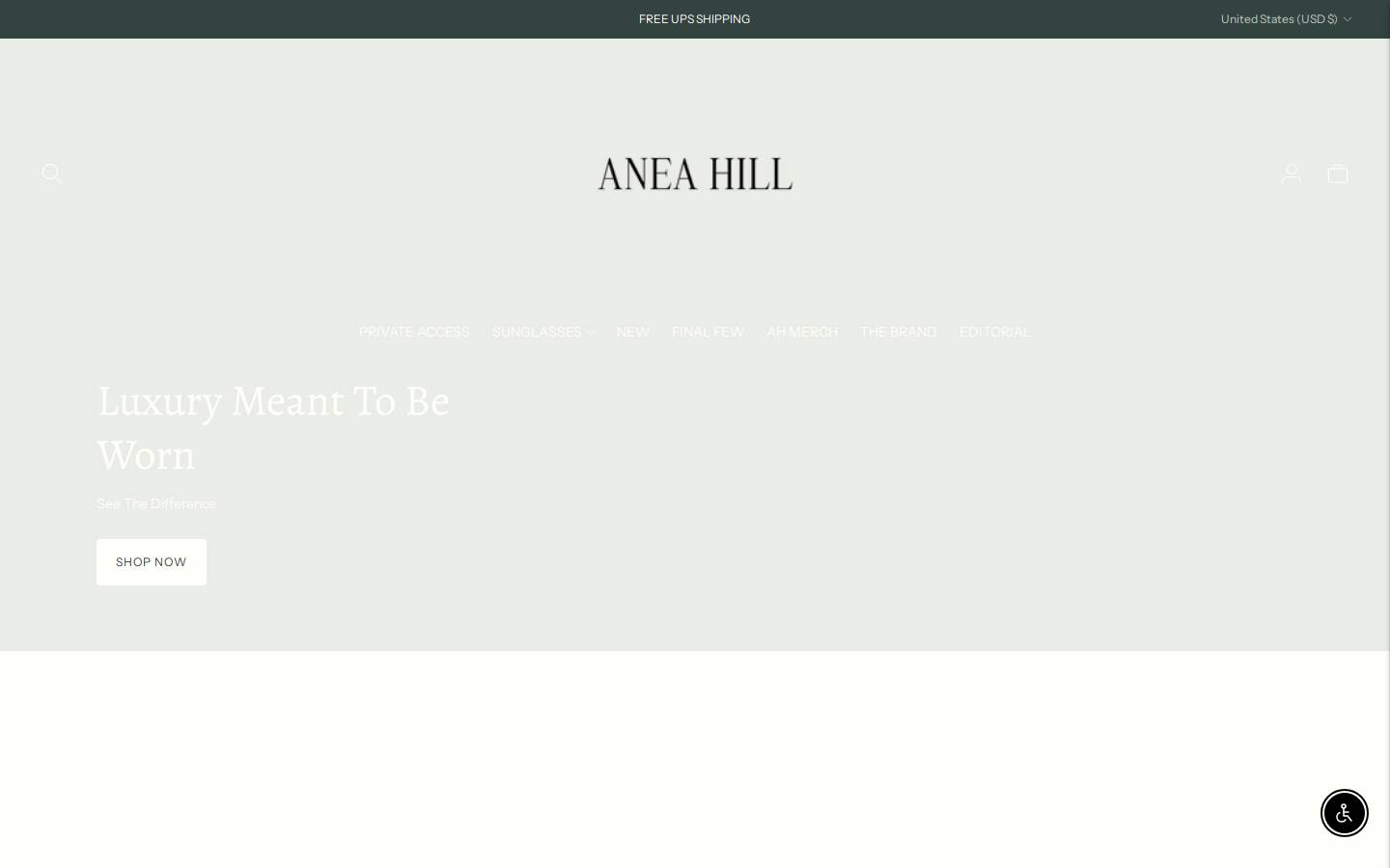 aneahill.com homepage screenshot