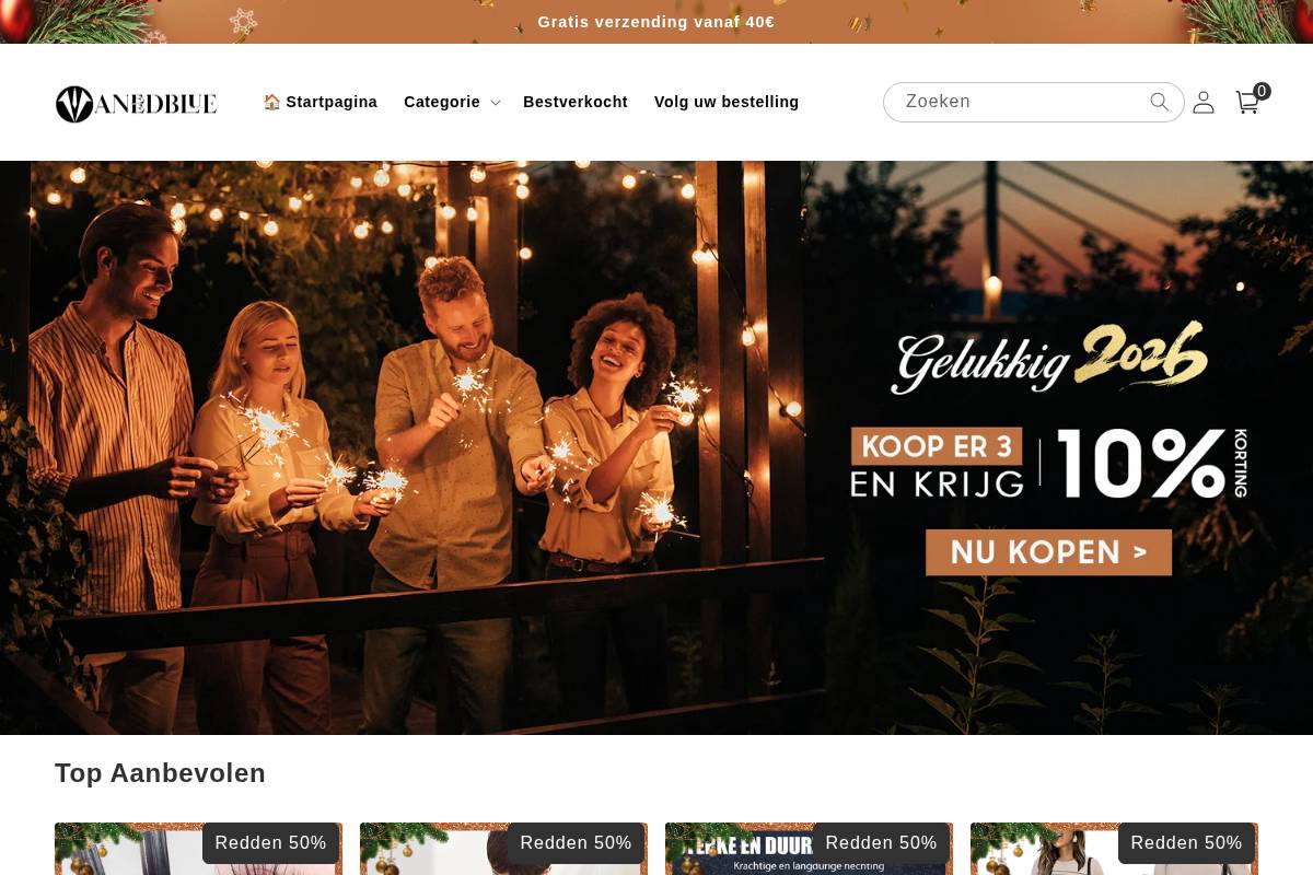 Aneedblue homepage screenshot
