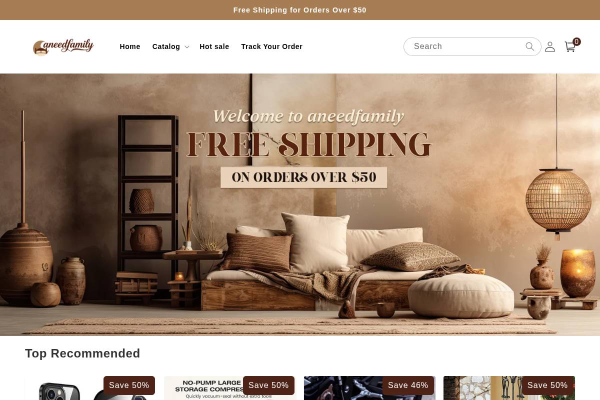Aneedfamily homepage screenshot
