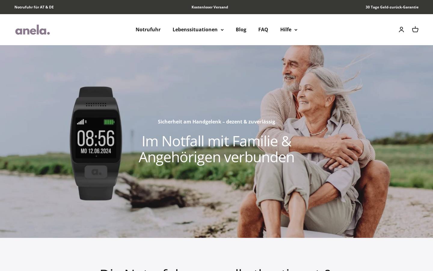 anela.care homepage screenshot