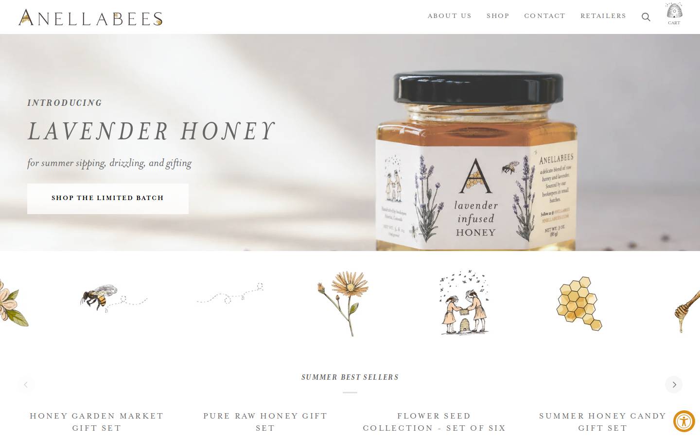 anellabees.com homepage screenshot