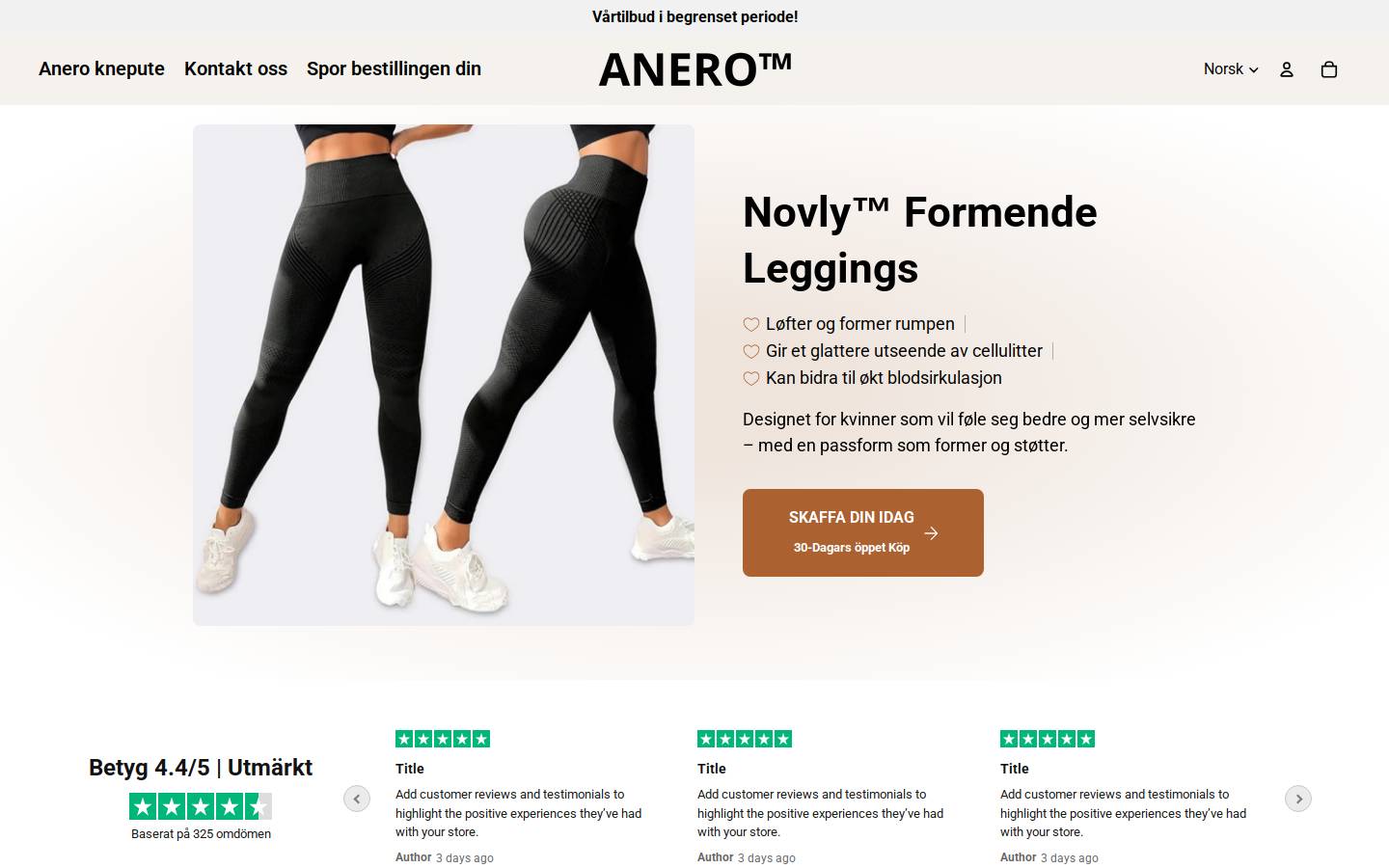 anero.eu homepage screenshot