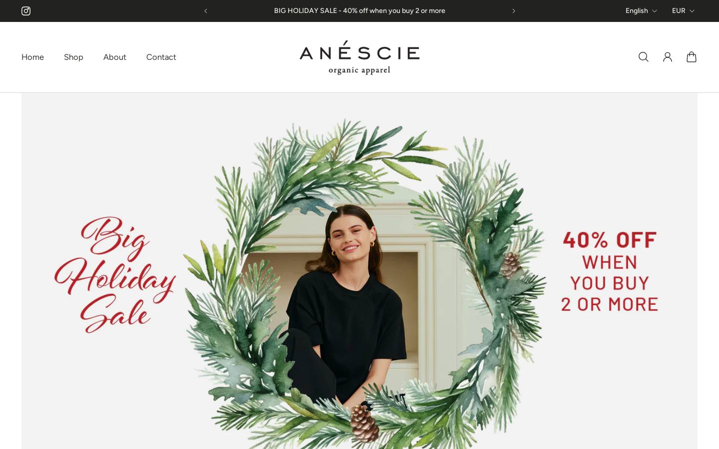 anescie.com homepage screenshot
