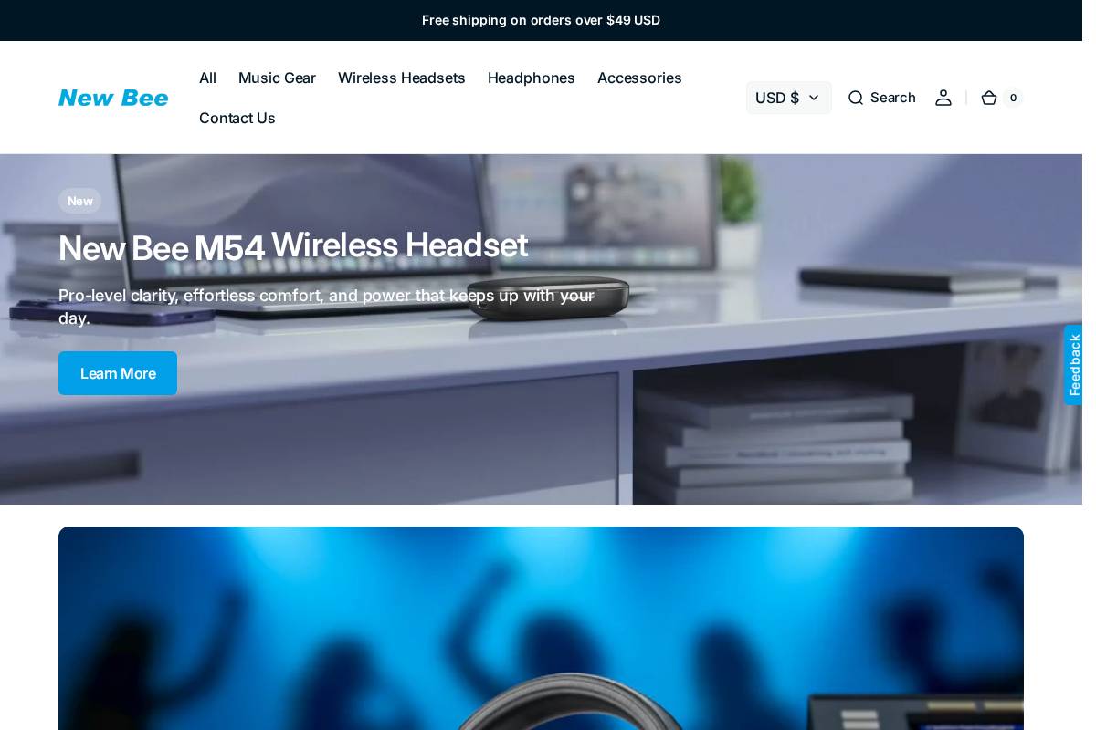 Anewbee homepage screenshot