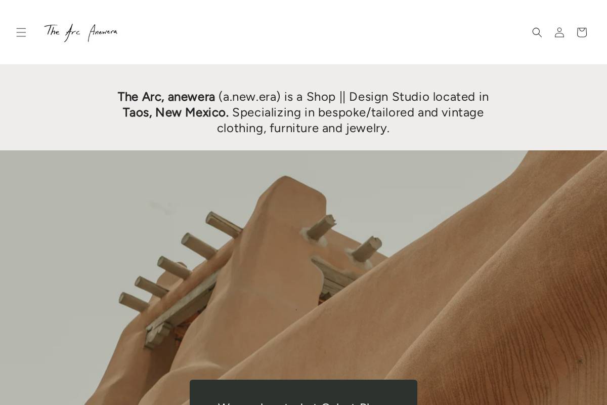 anewerataos.com homepage screenshot