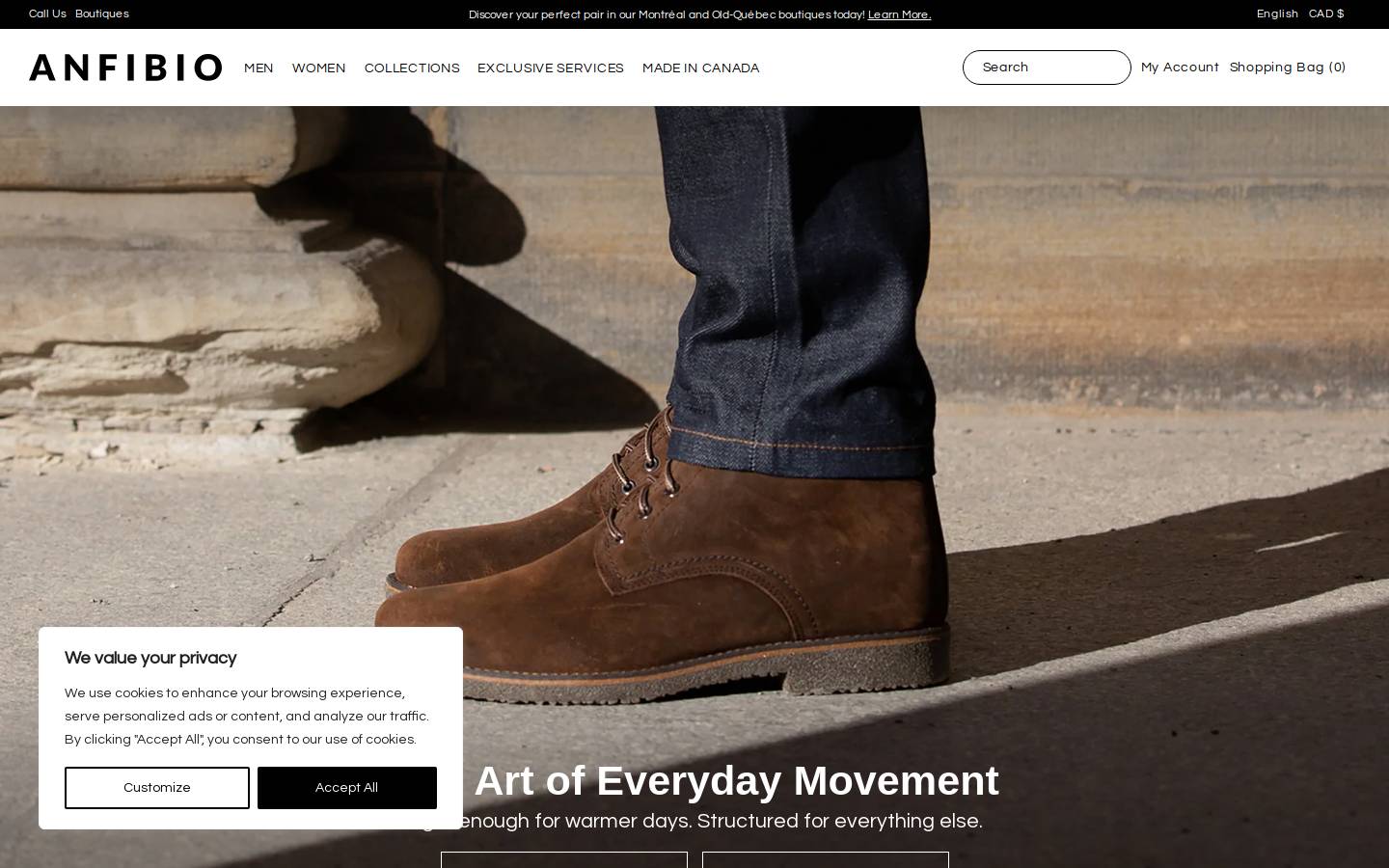 anfibioboots.com homepage screenshot