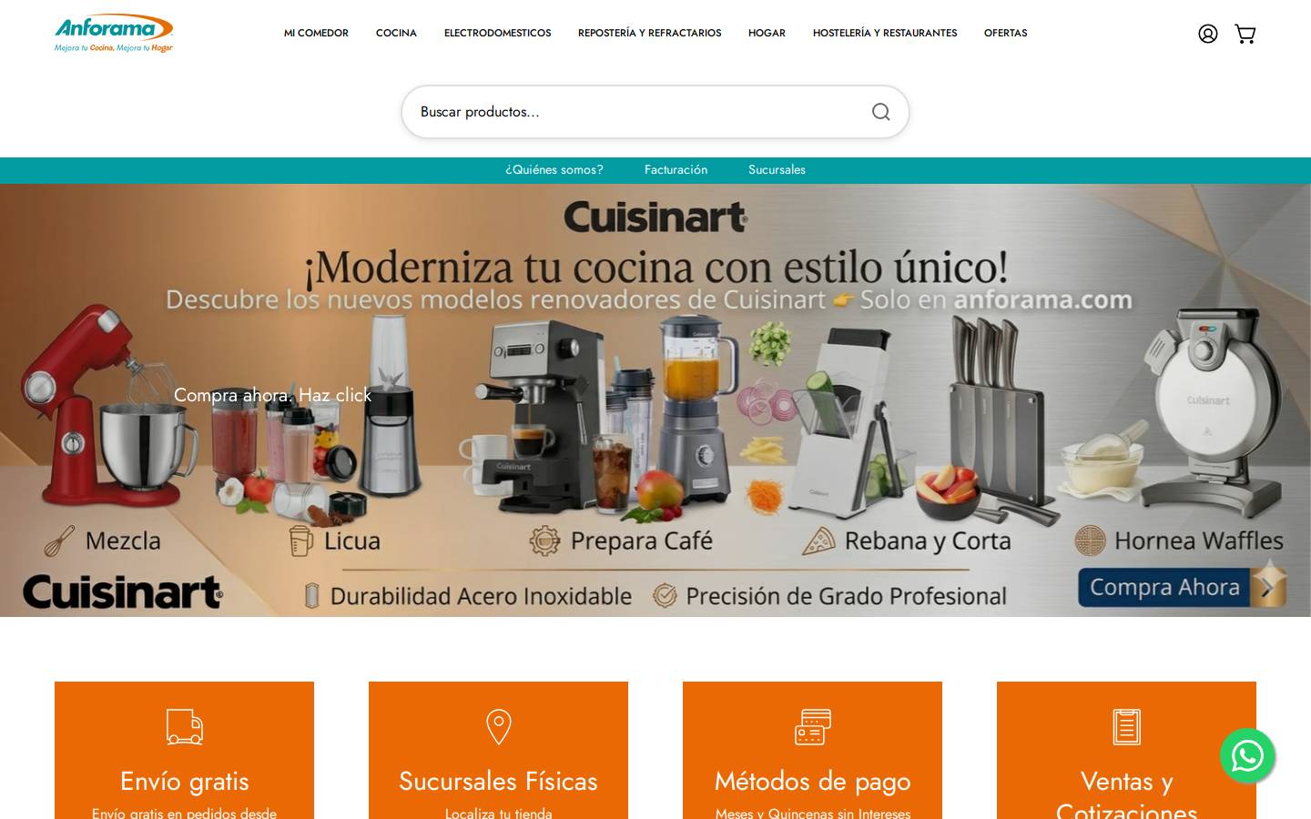 anforama.com homepage screenshot
