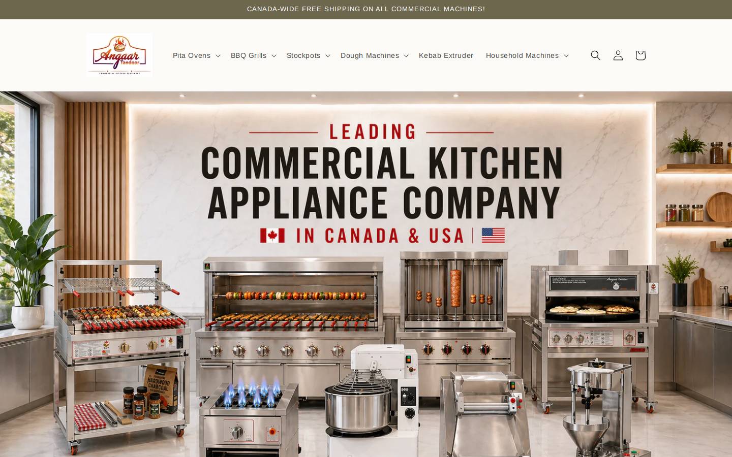 angaartandoor.com homepage screenshot