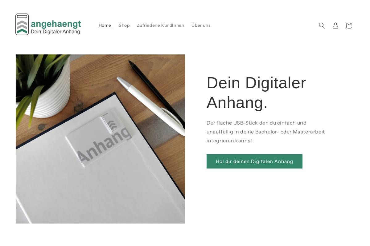 angehaengt.de homepage screenshot