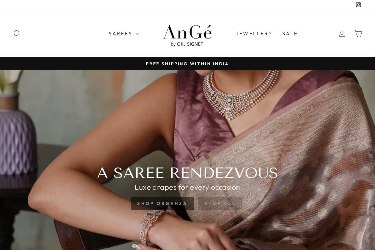 angeindia.com homepage screenshot
