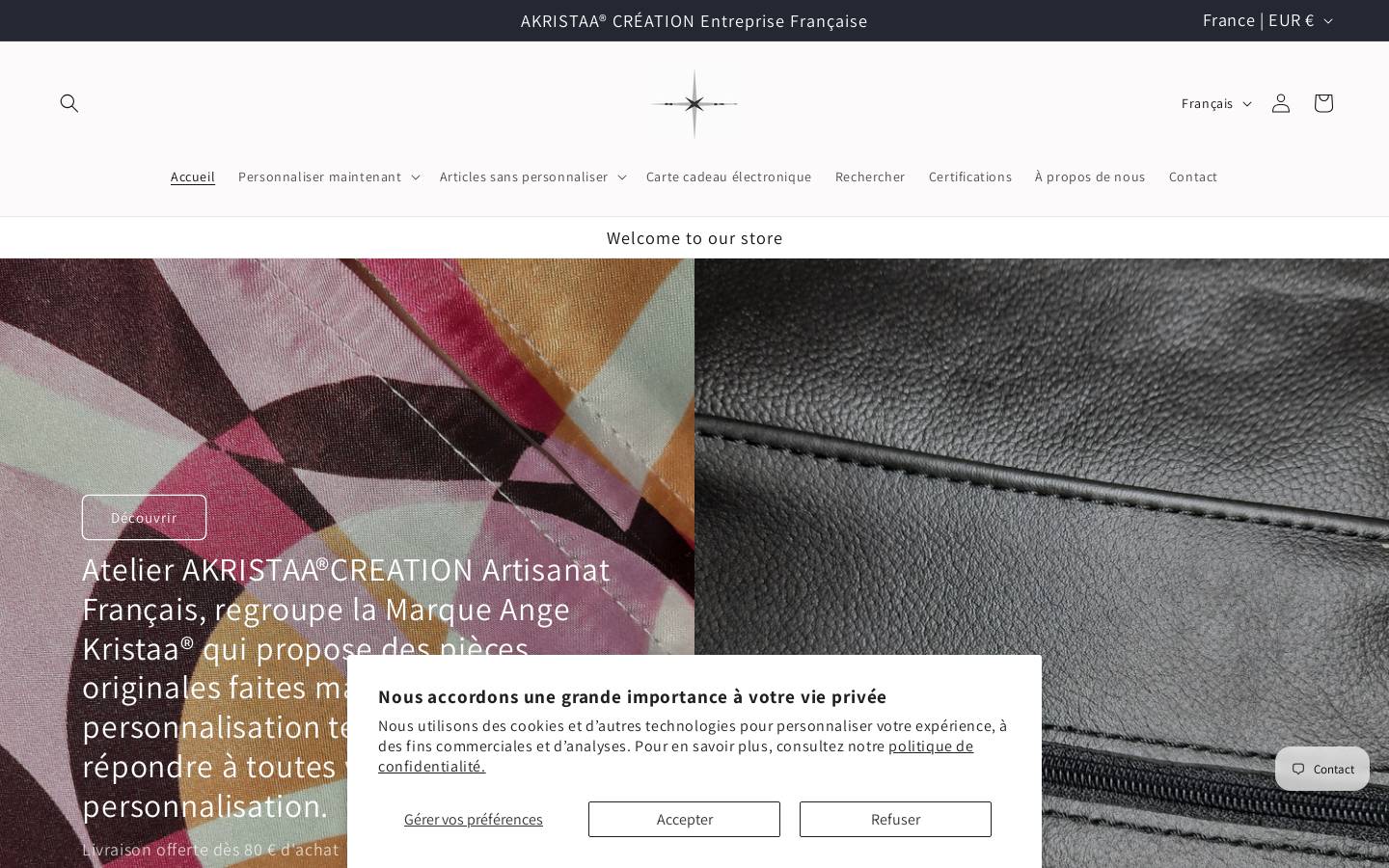 angekristaa.com homepage screenshot