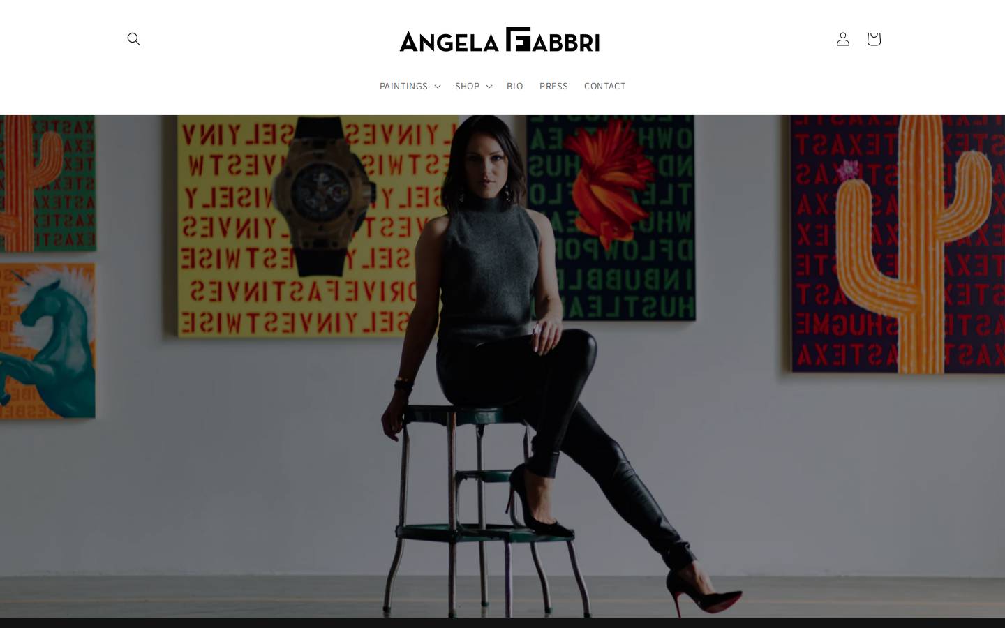 angelafabbri.com homepage screenshot