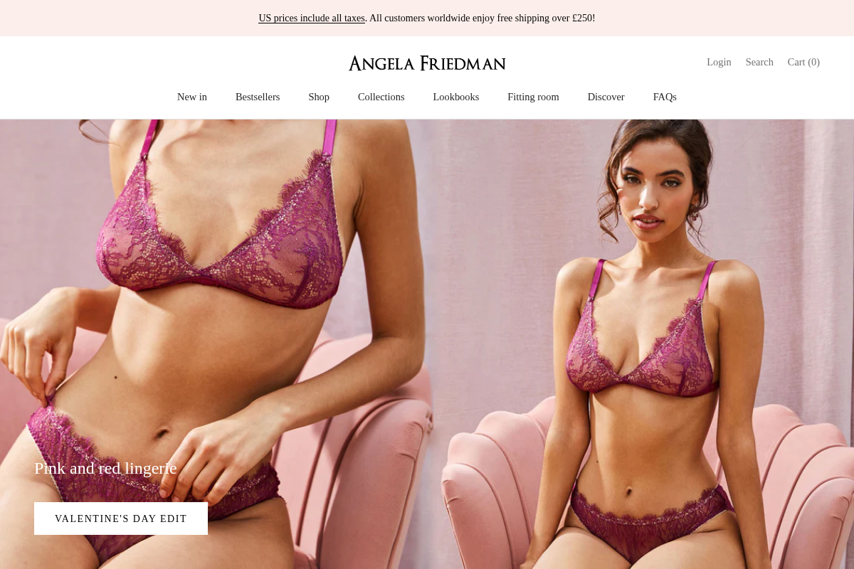 angelafriedman.com homepage screenshot