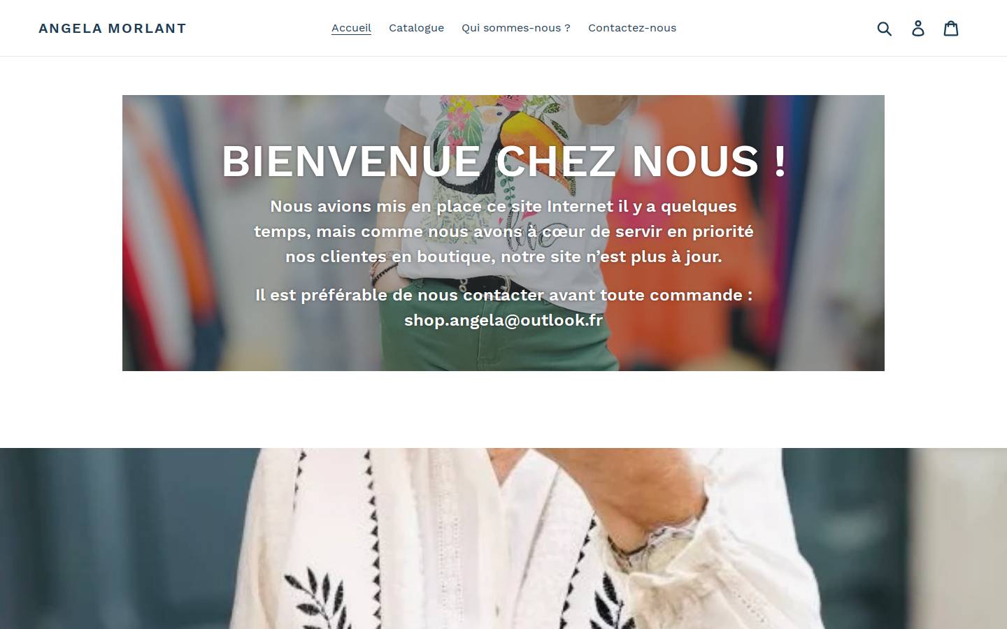 angelamorlant.com homepage screenshot