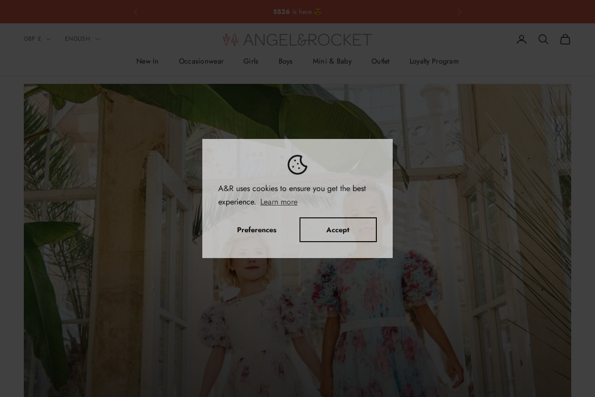 Angel & Rocket homepage screenshot
