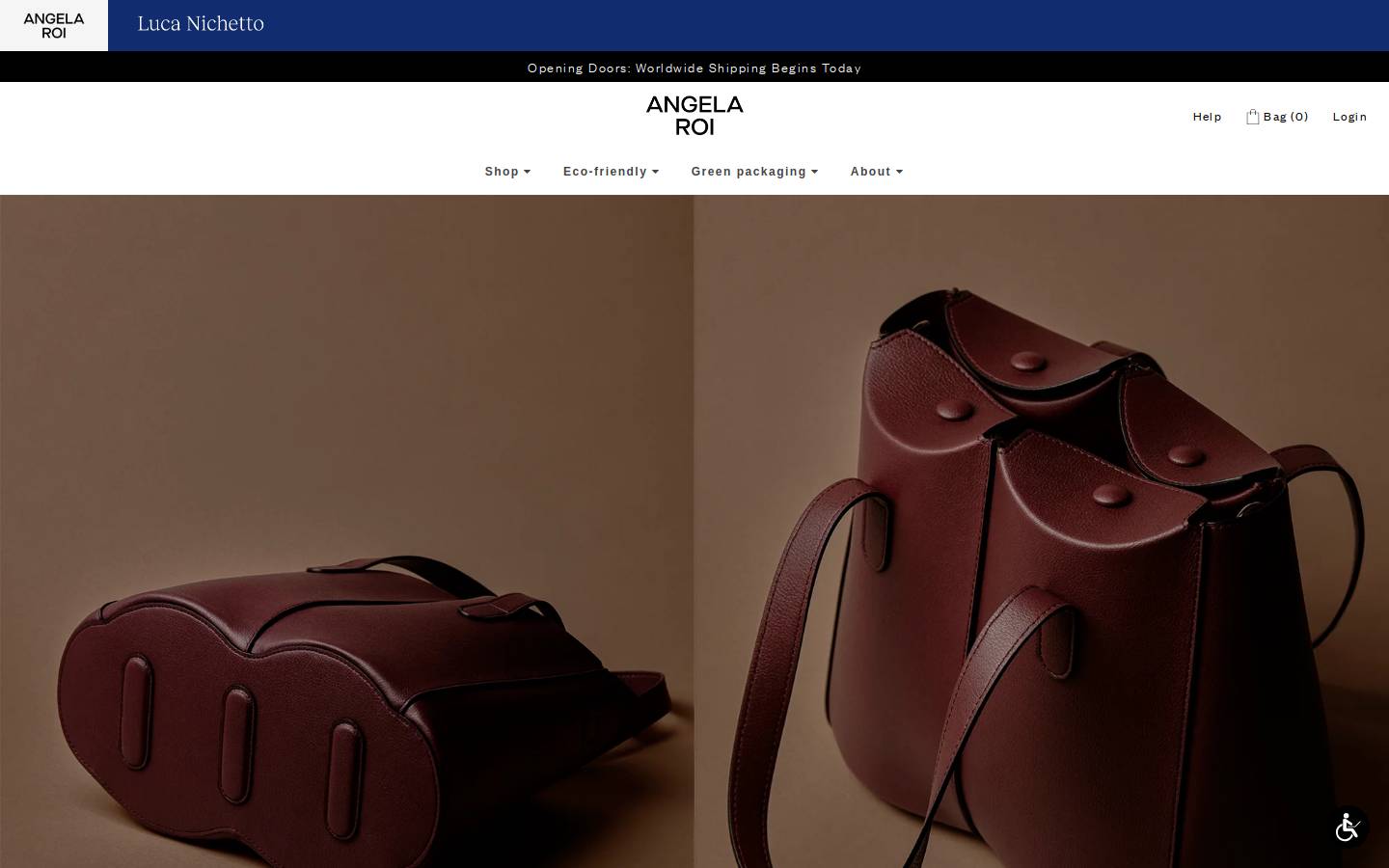 angelaroi.com homepage screenshot