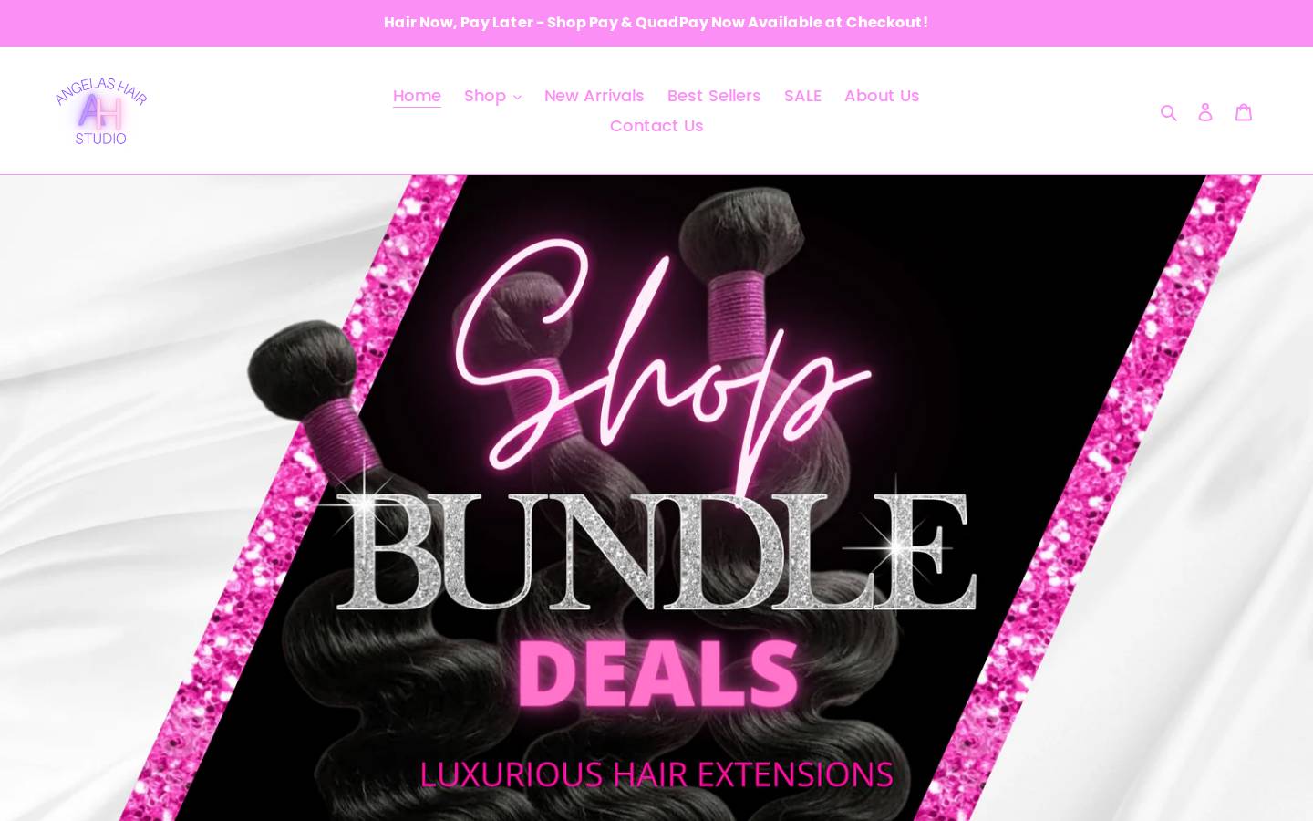 angelashairstudio.com homepage screenshot