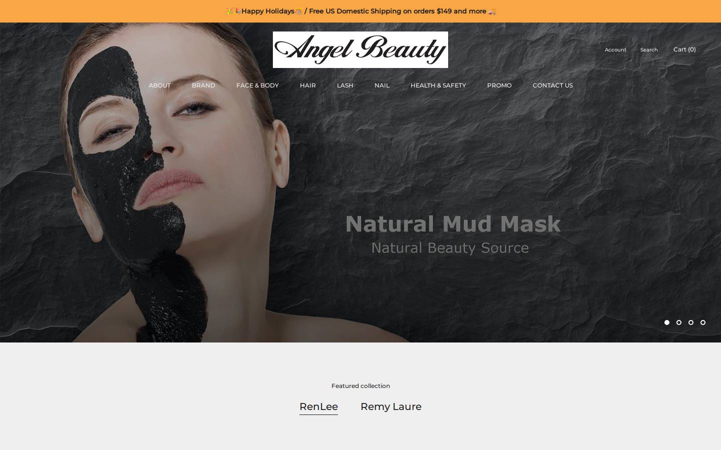 angelbeautyus.com homepage screenshot
