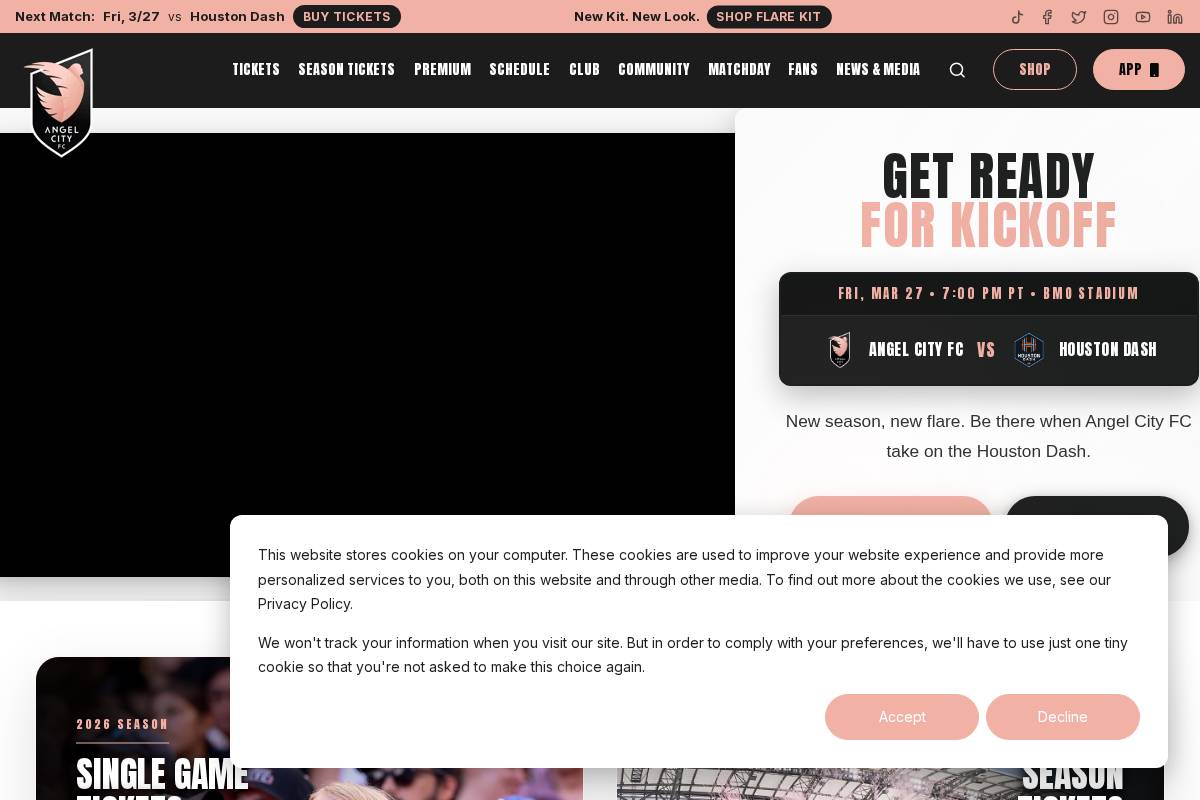 angelcity.com homepage screenshot