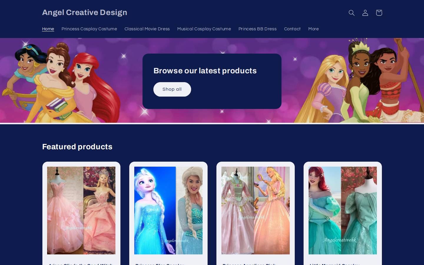 angelcreativehk.com homepage screenshot