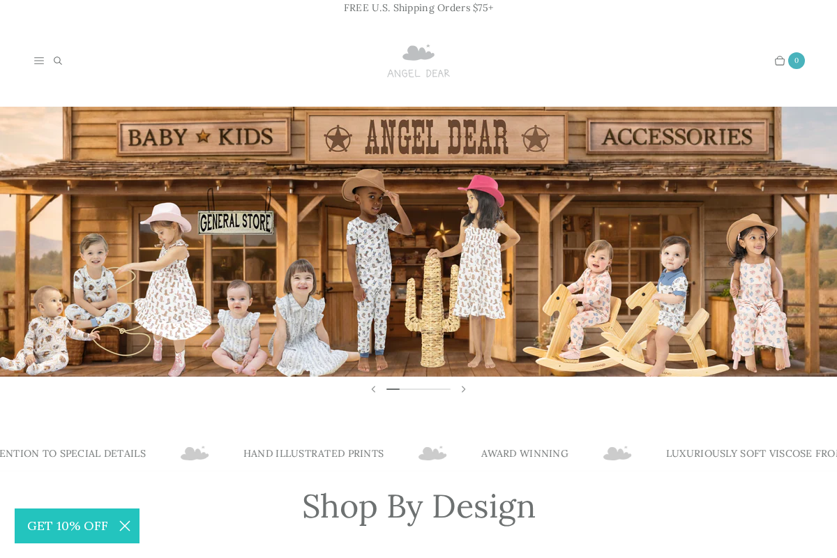 Angel Dear homepage screenshot