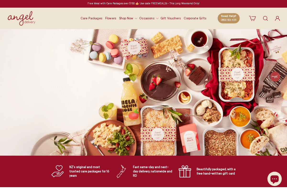 angeldelivery.co.nz homepage screenshot