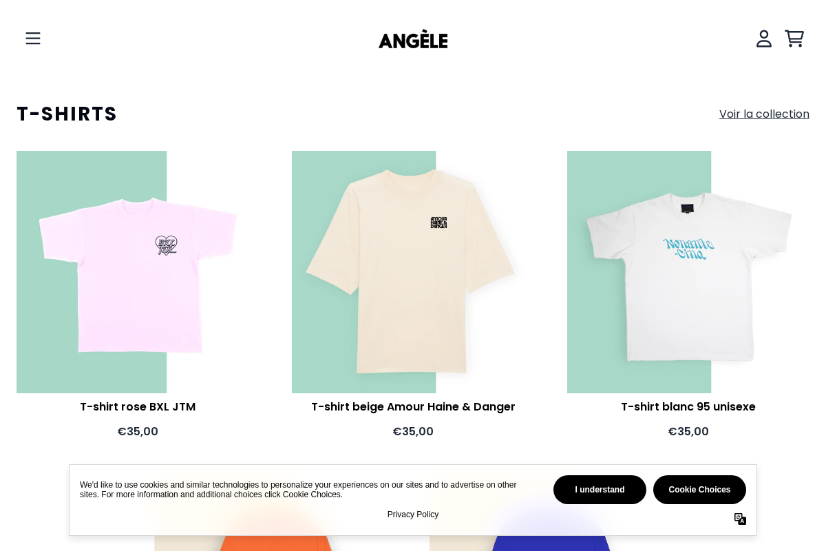 Store Angele homepage screenshot