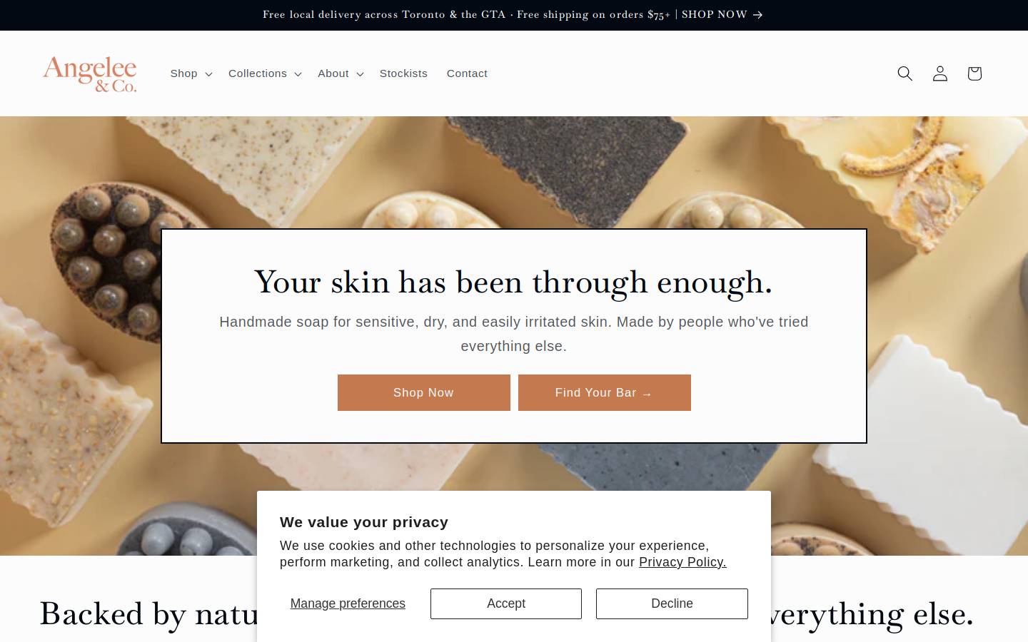 angeleeandcompany.com homepage screenshot