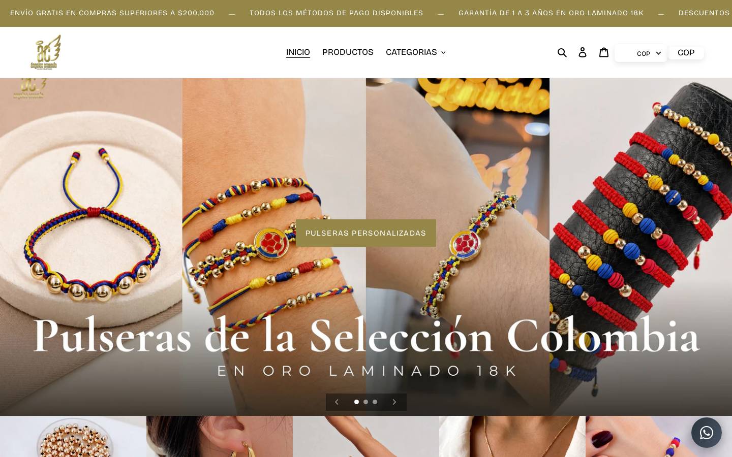 angelescreando.com homepage screenshot