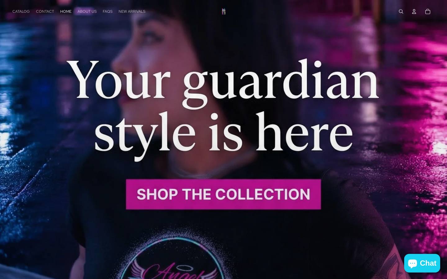 angeleyesapparel.com homepage screenshot