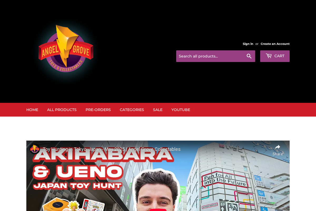 Angelgrovecollectables homepage screenshot