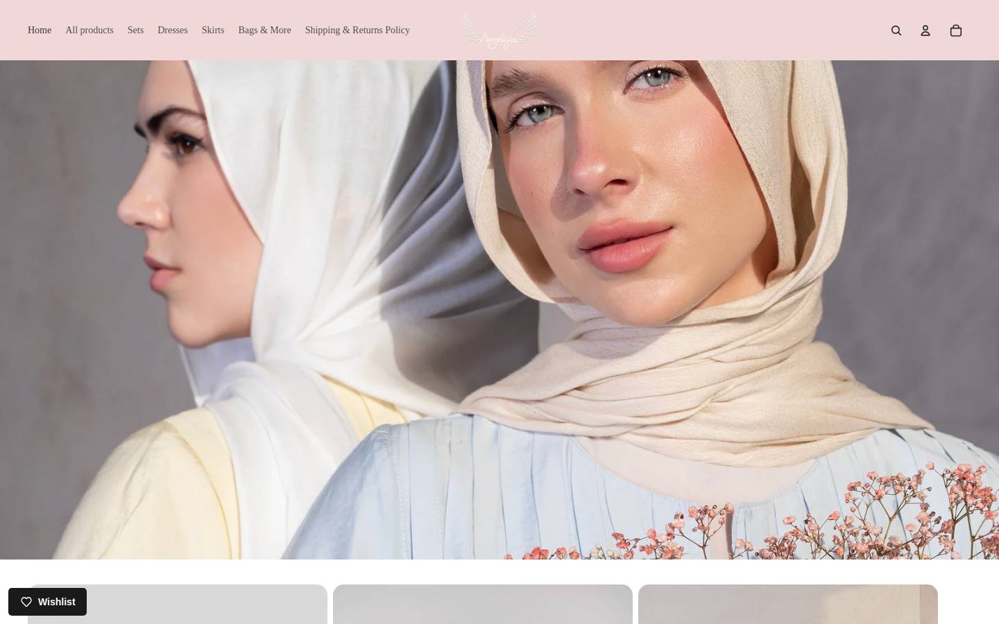 angelique-world.com homepage screenshot