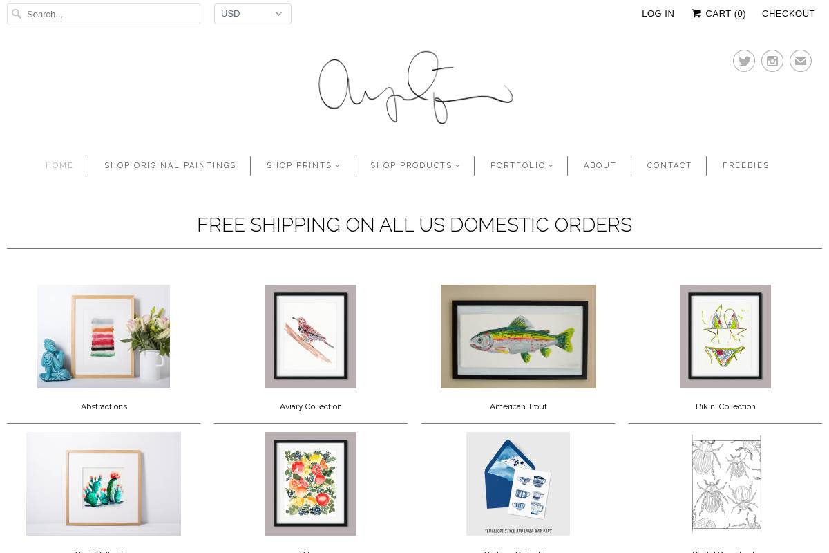 angeliqueabare.com homepage screenshot