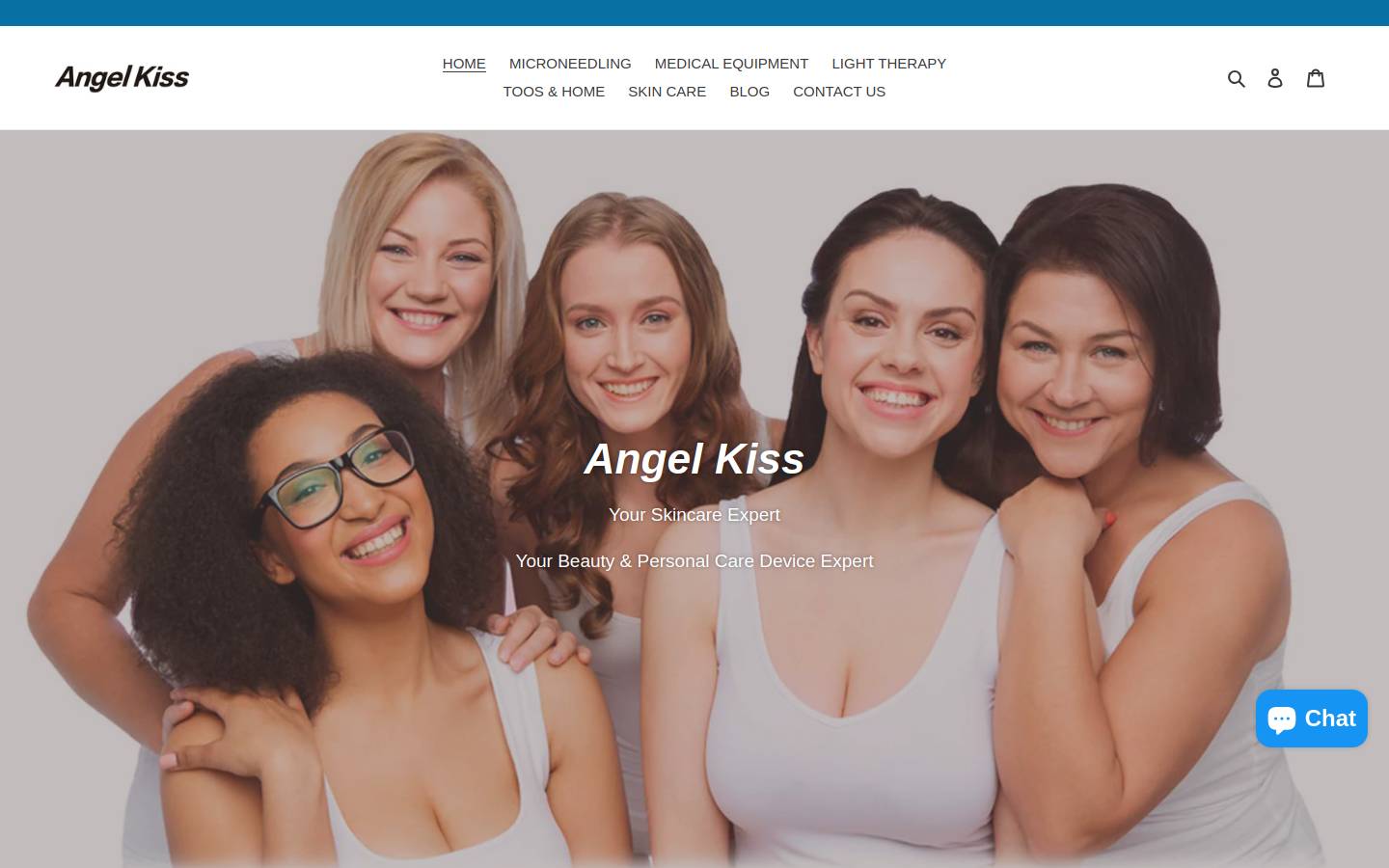 angelkiss-beauty.com homepage screenshot