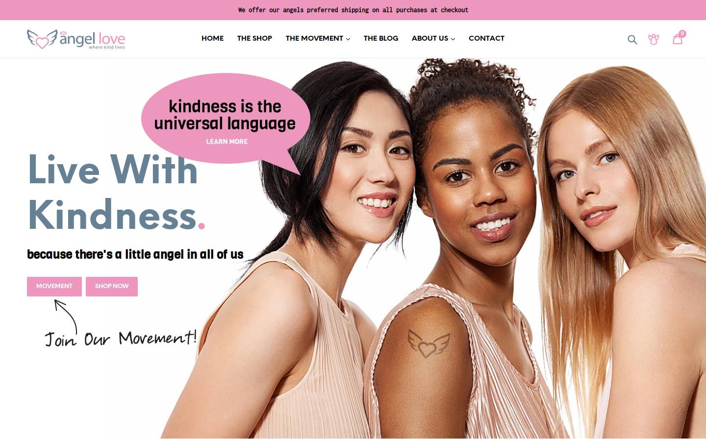 angellove.ca homepage screenshot