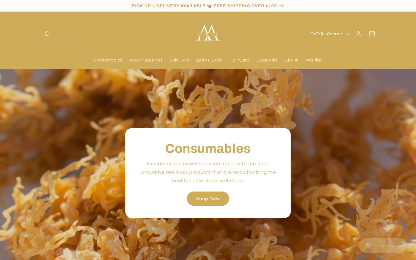angelmossinc.com homepage screenshot