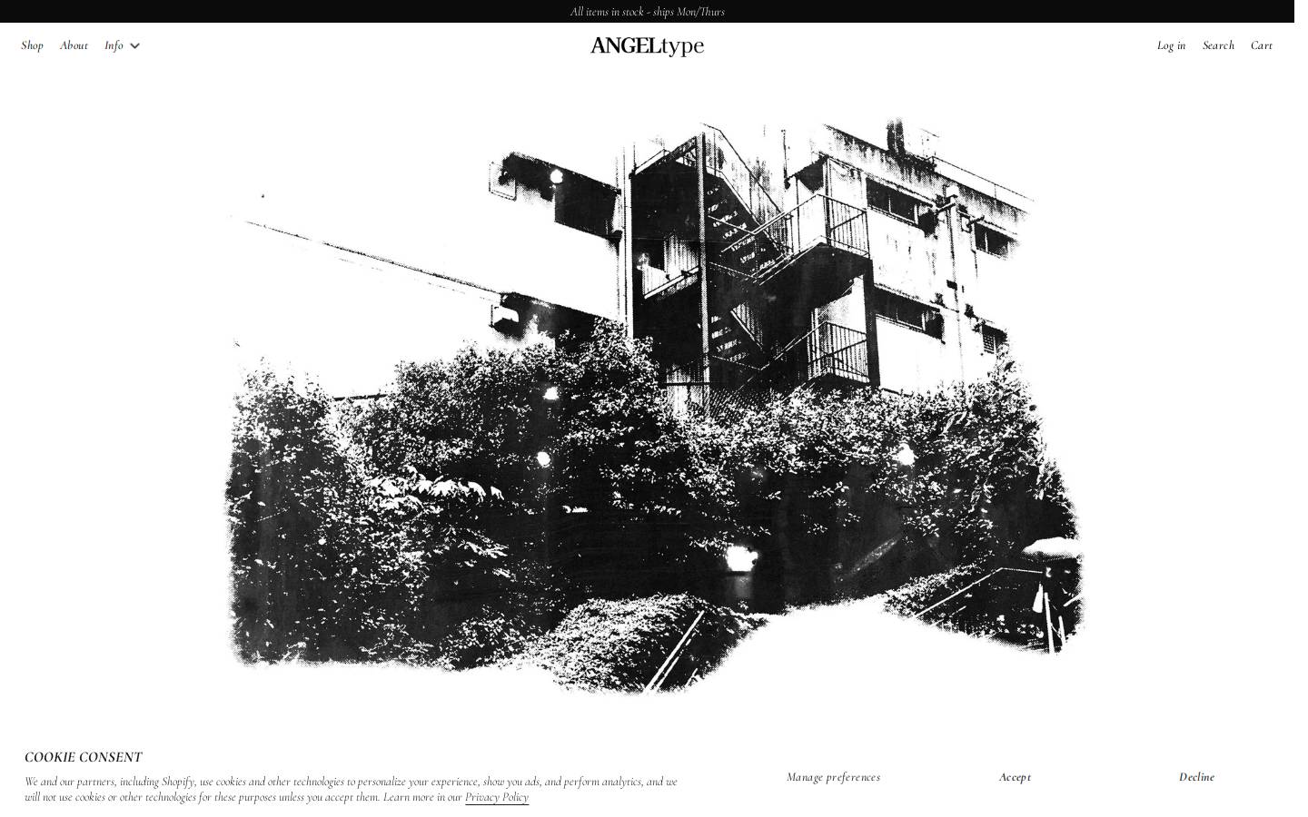 angeltype.us homepage screenshot