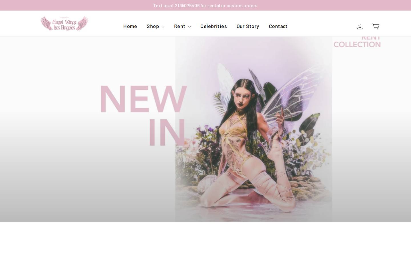 angelwingslosangeles.com homepage screenshot