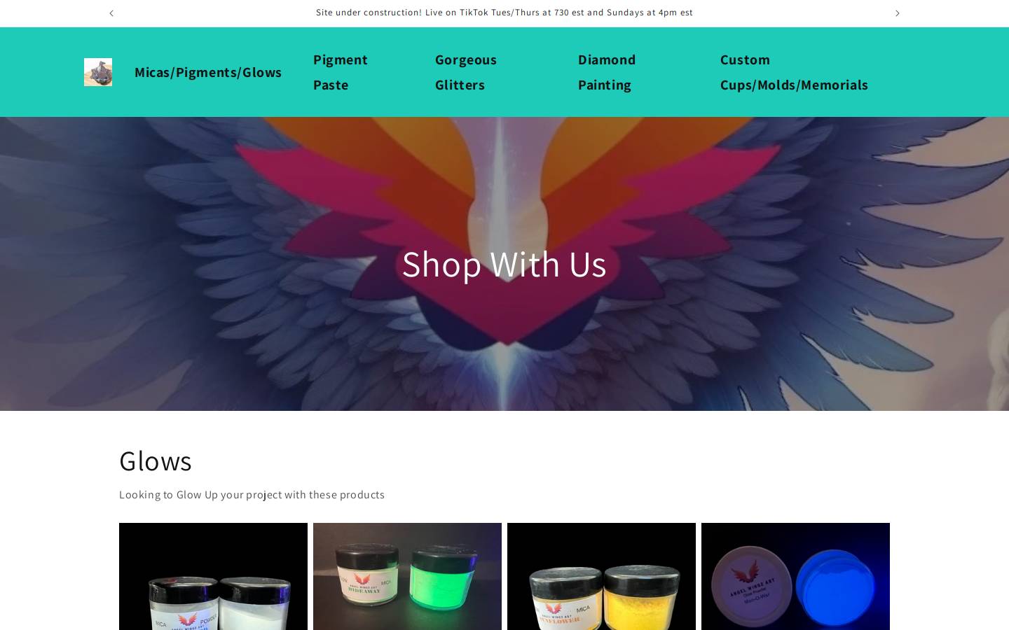angelwingzart.com homepage screenshot