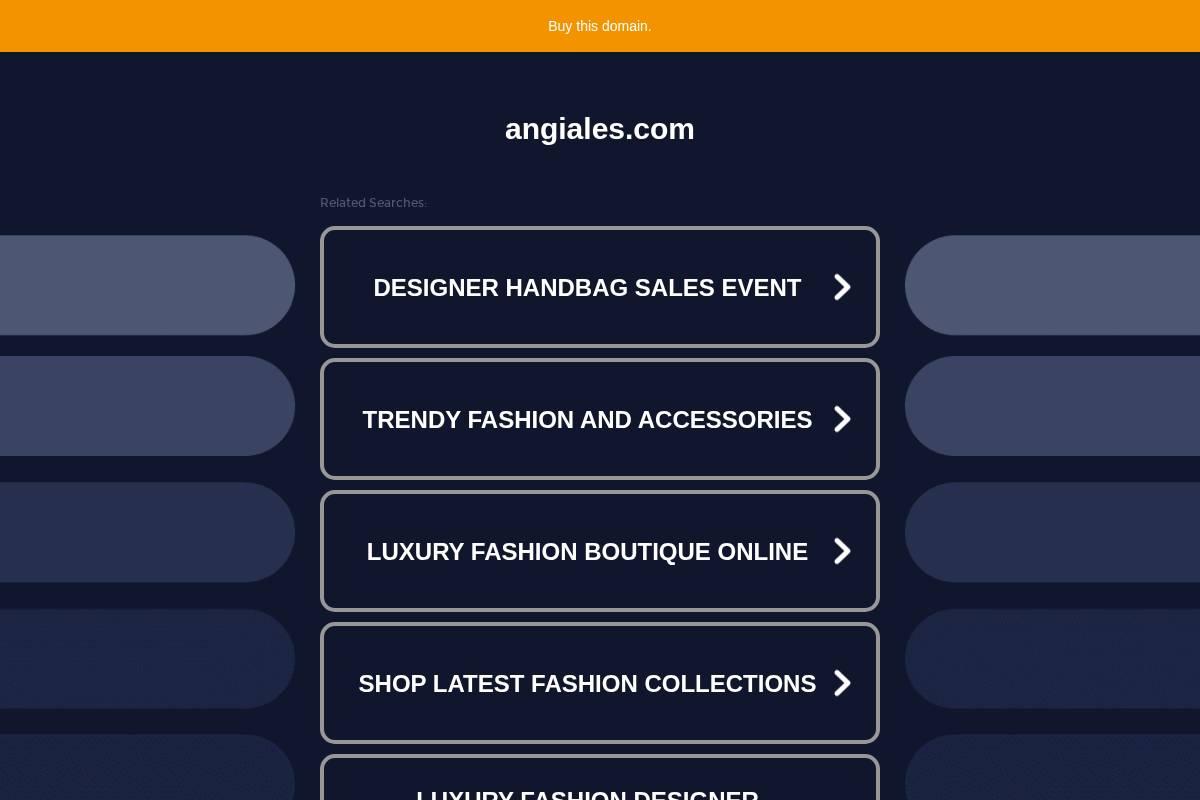 angiales.com homepage screenshot