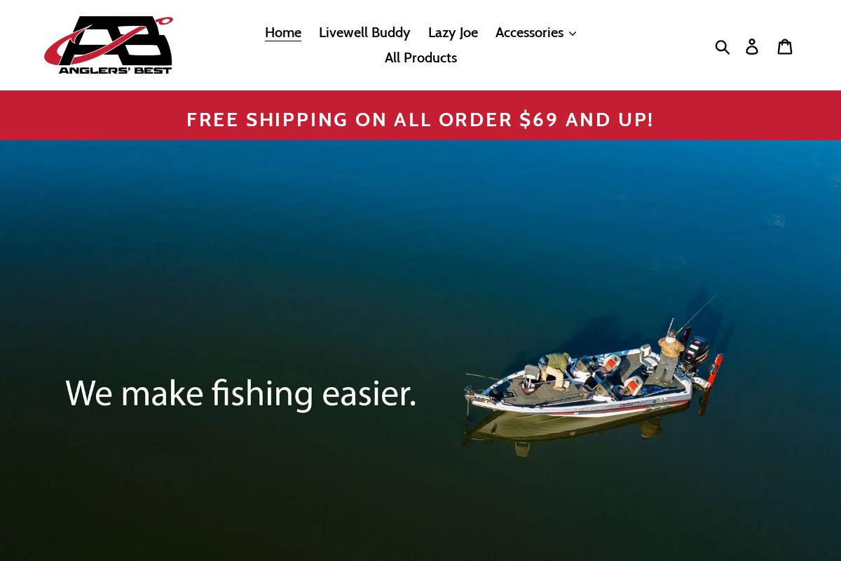 anglersbest.com homepage screenshot