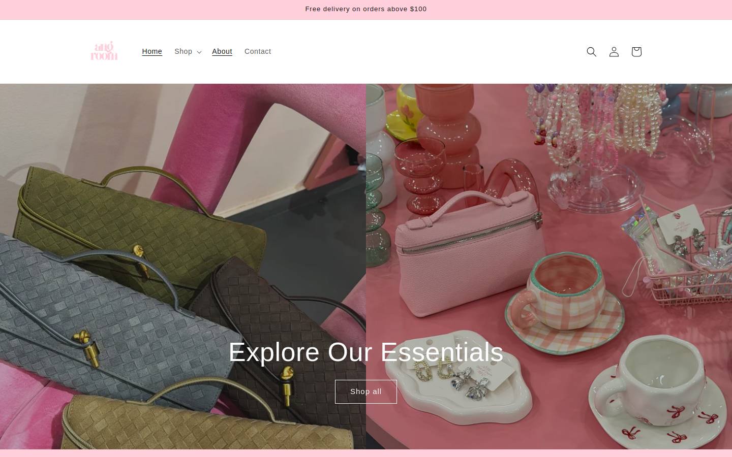 angroom.me homepage screenshot