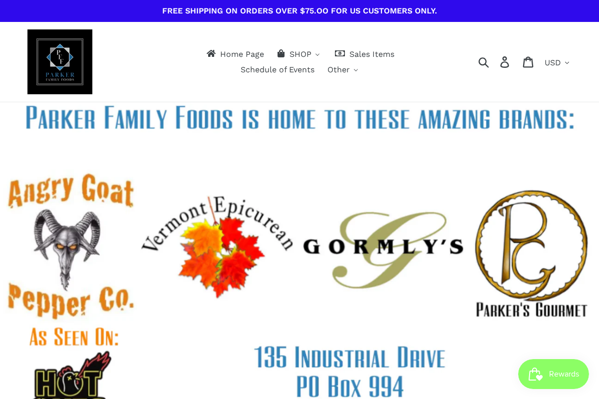 Angry Goat Pepper Co. homepage screenshot