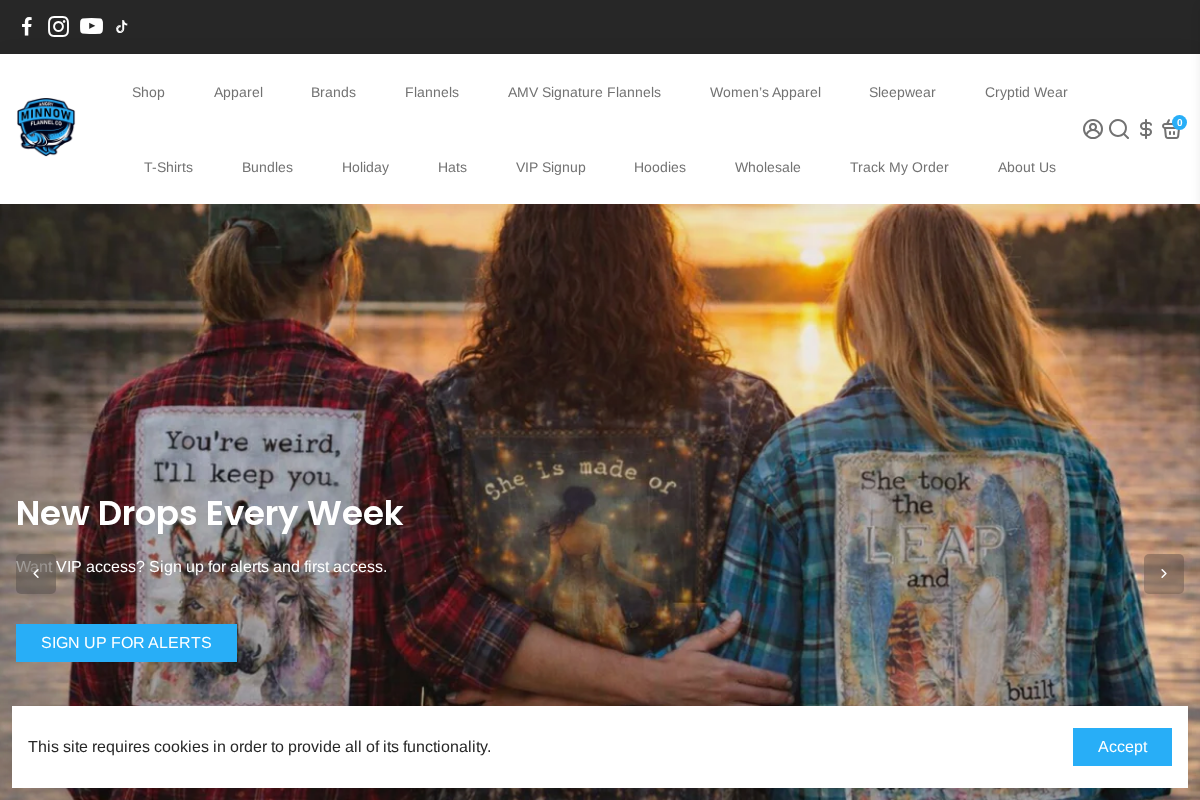 Angry Minnow Vintage - Modern Fashion Flannels and Apparel – Angry Minnow Vintage LLC AfterpayAmerican ExpressApple PayDiscoverGoogle PayMaestroMastercardPayPalShop PayVisa homepage screenshot