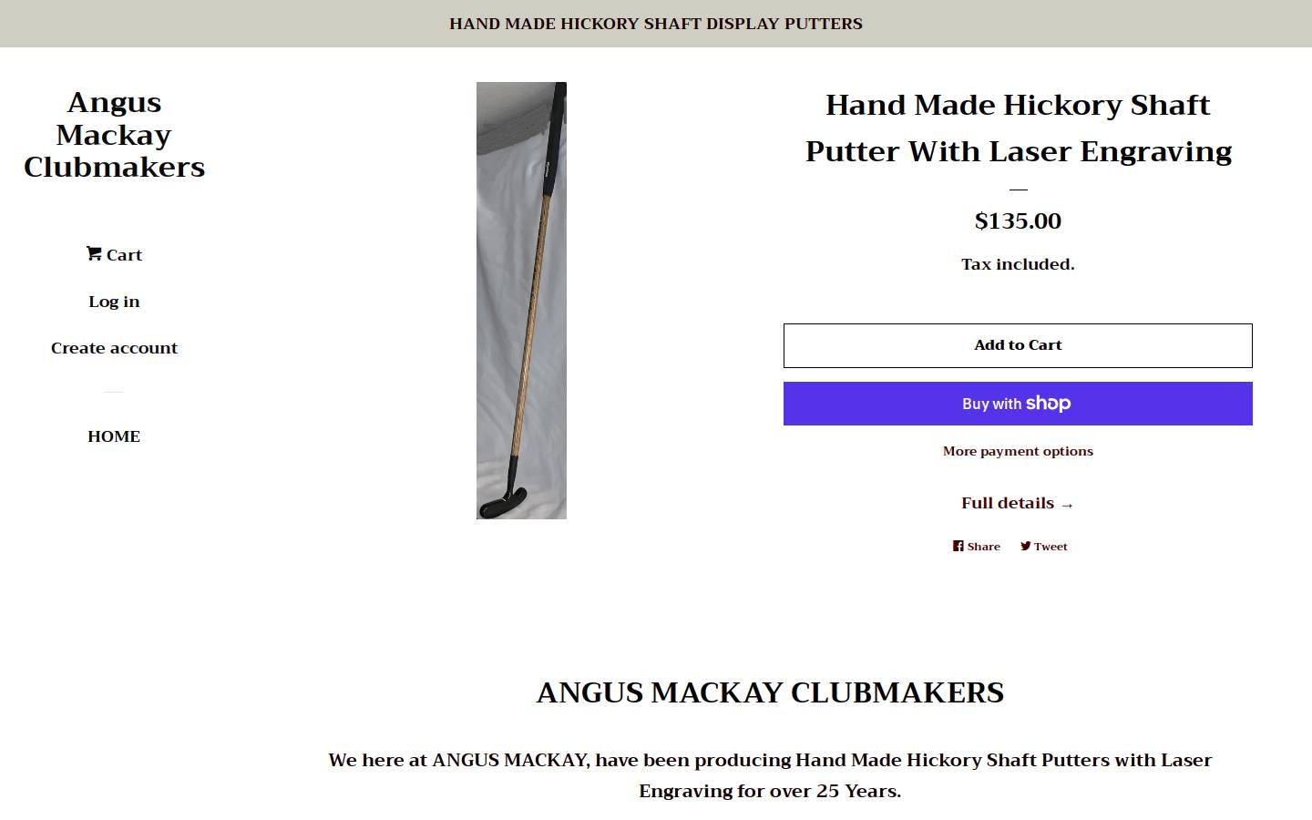 angusmackay.com homepage screenshot